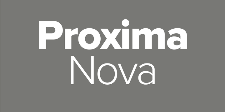Przykładowa czcionka Proxima Nova Alt #2