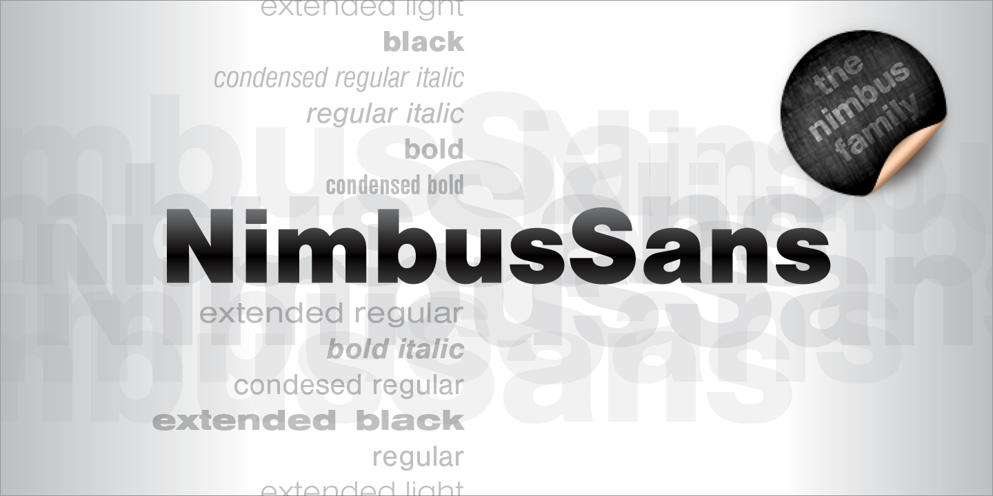 Przykładowa czcionka Nimbus Sans #2