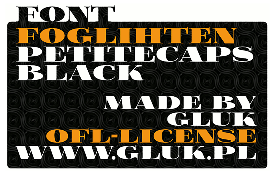 Przykładowa czcionka Foglihten Black Pcs #5