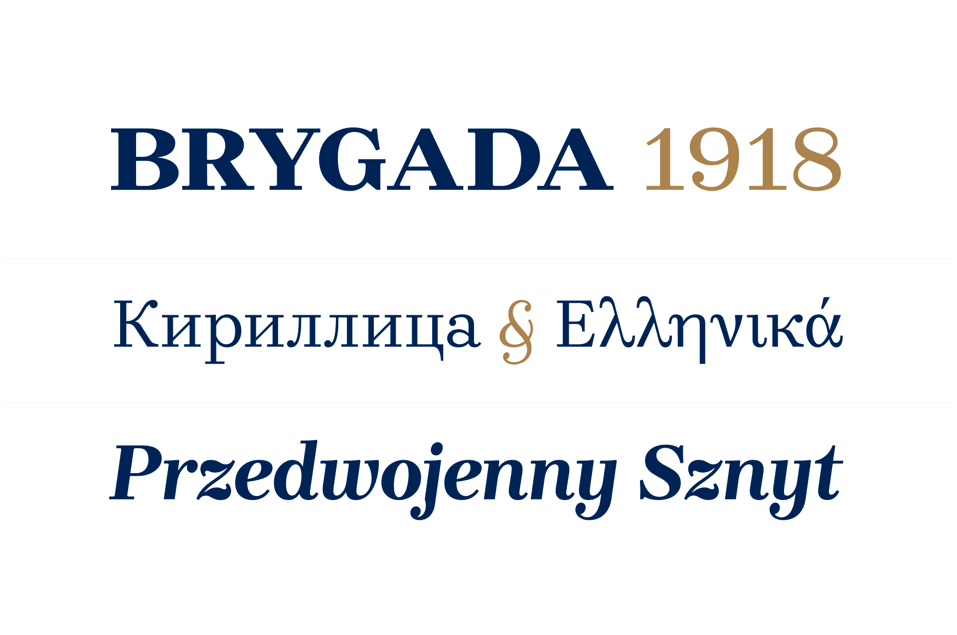 Przykładowa czcionka Brygada 1918 #3