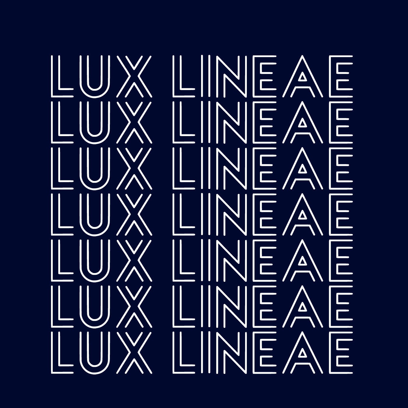 Przykładowa czcionka Lux Lineae #3