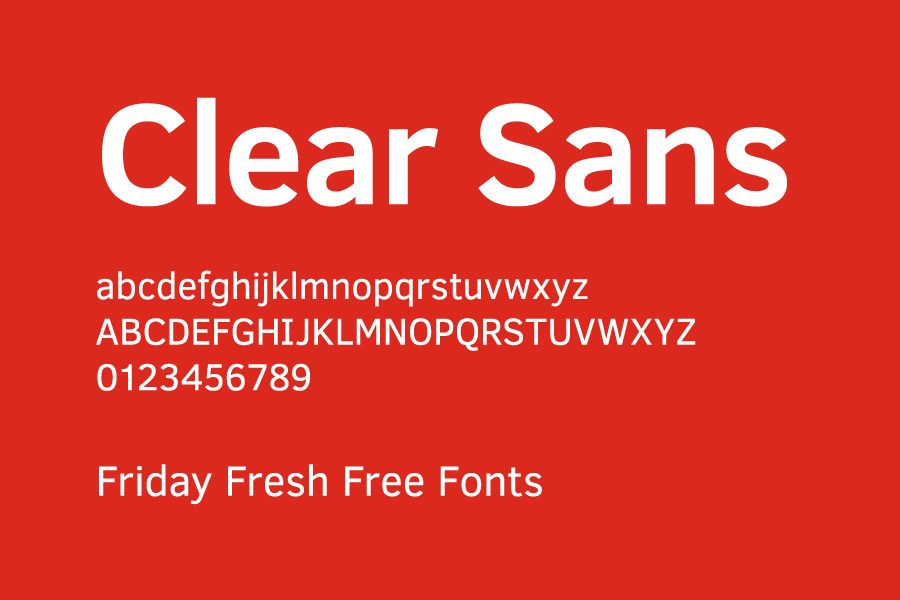 Przykładowa czcionka Clear Sans #2