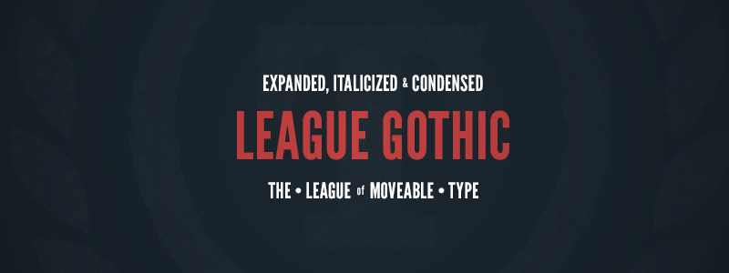 Przykładowa czcionka League Gothic #2