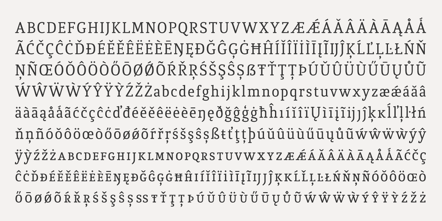 Przykładowa czcionka Quiroga Serif Pro #5