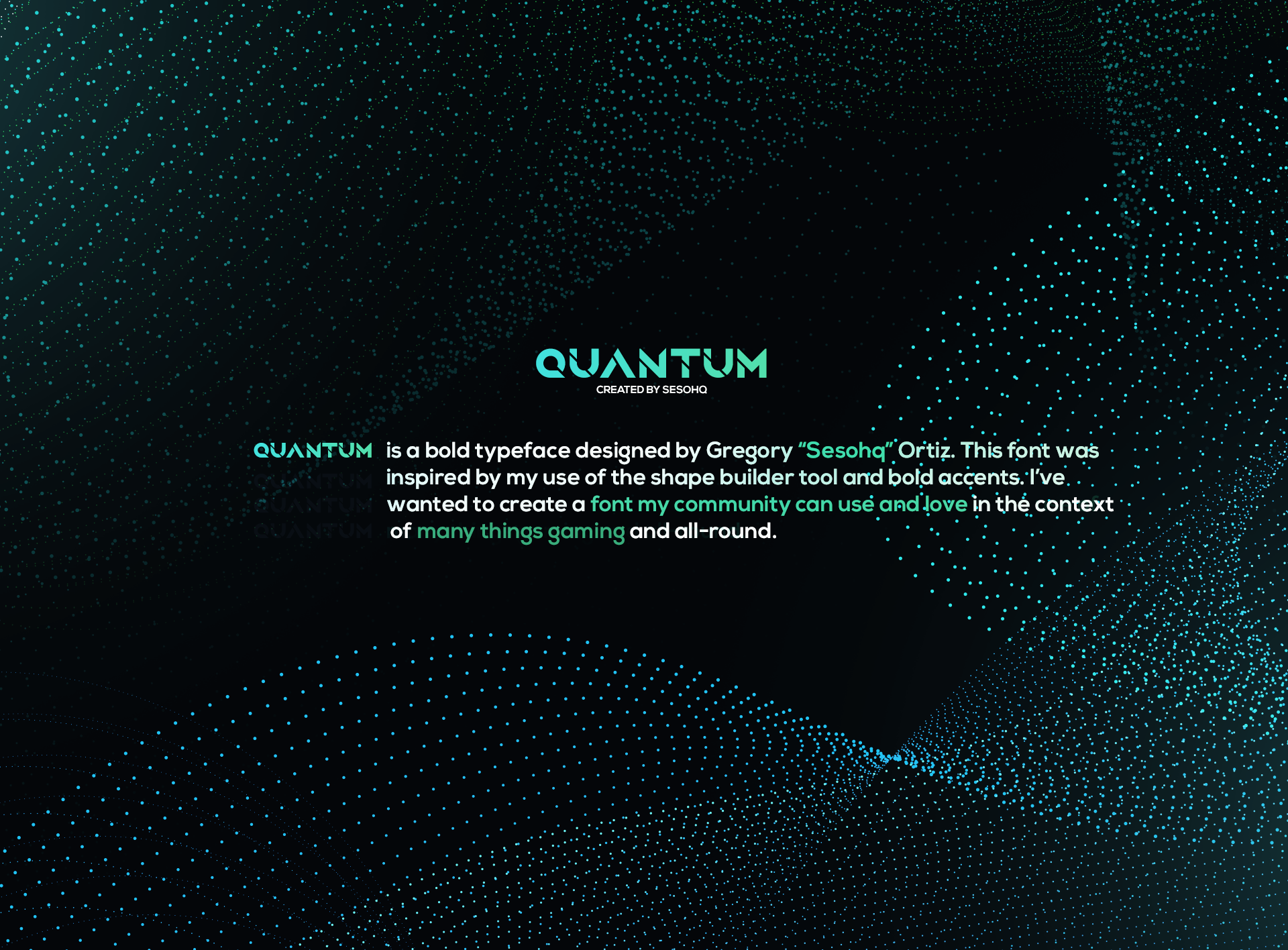 Przykładowa czcionka Quantum #2
