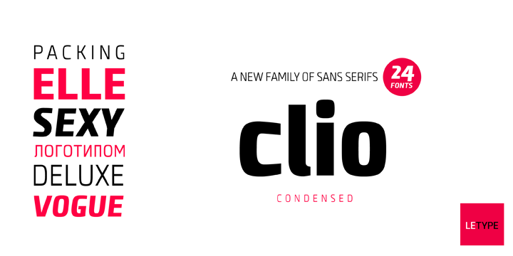 Przykładowa czcionka Clio C #2