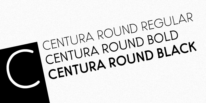 Przykładowa czcionka Centura Round #2