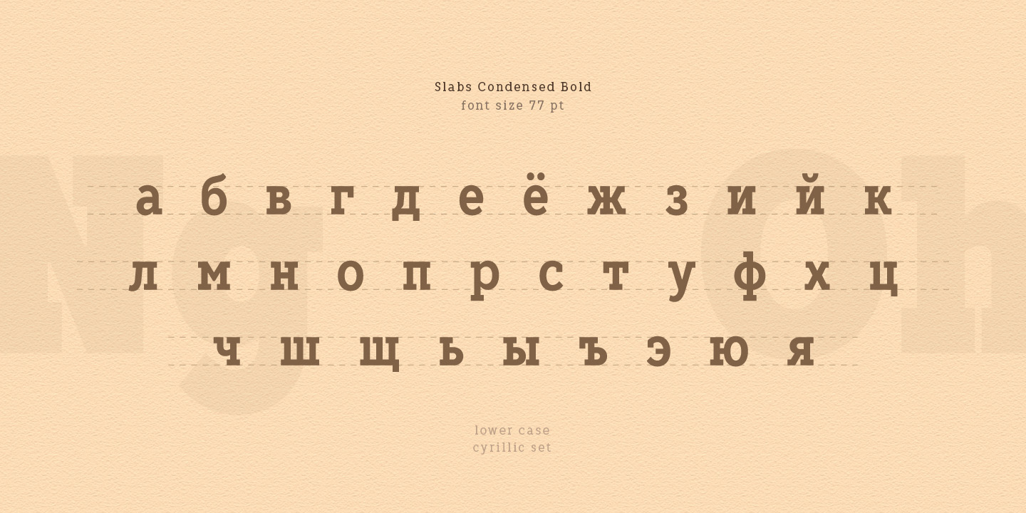 Przykładowa czcionka TT Slabs Condensed #10