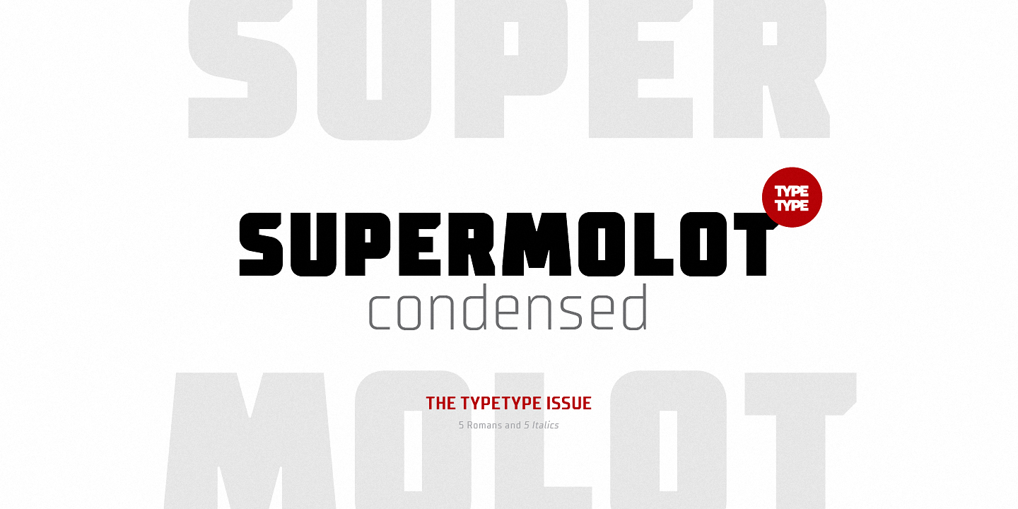 Przykładowa czcionka TT Supermolot Condensed #2