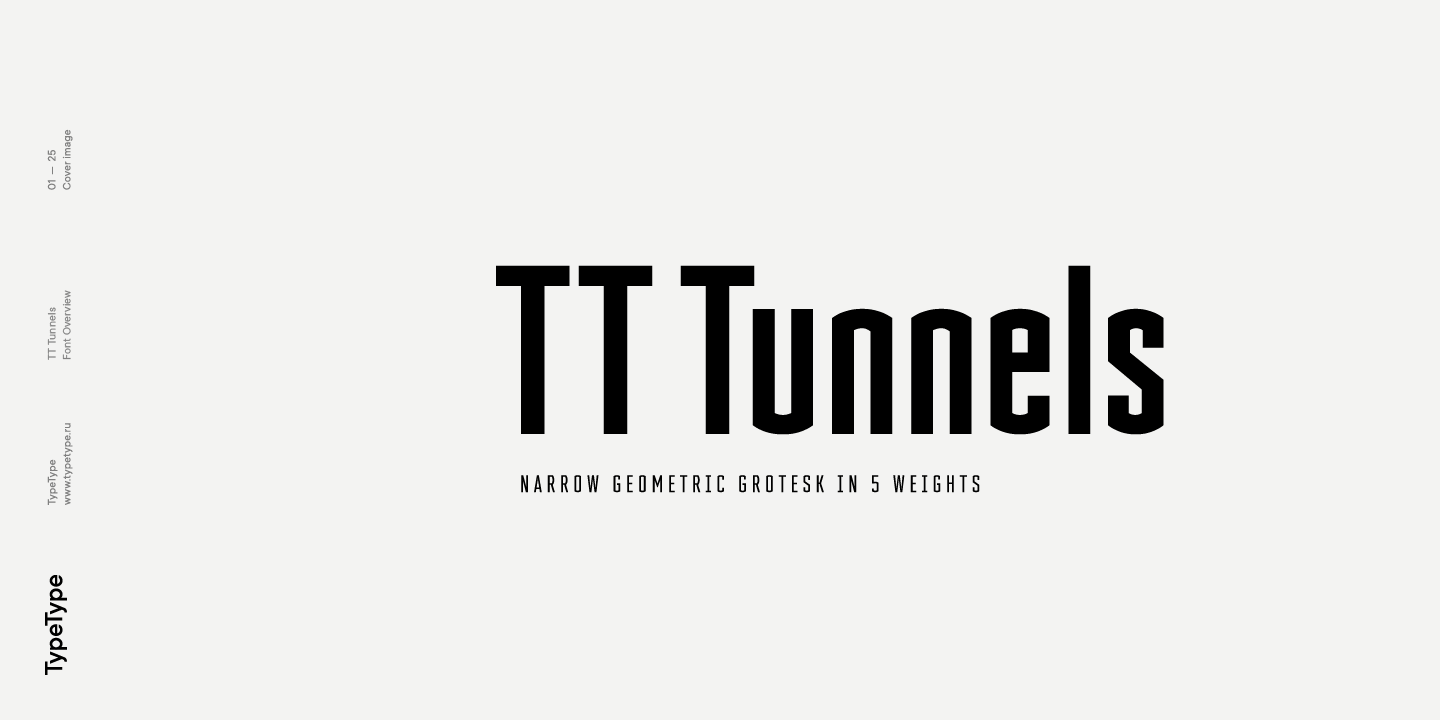 Przykładowa czcionka TT Tunnels #2