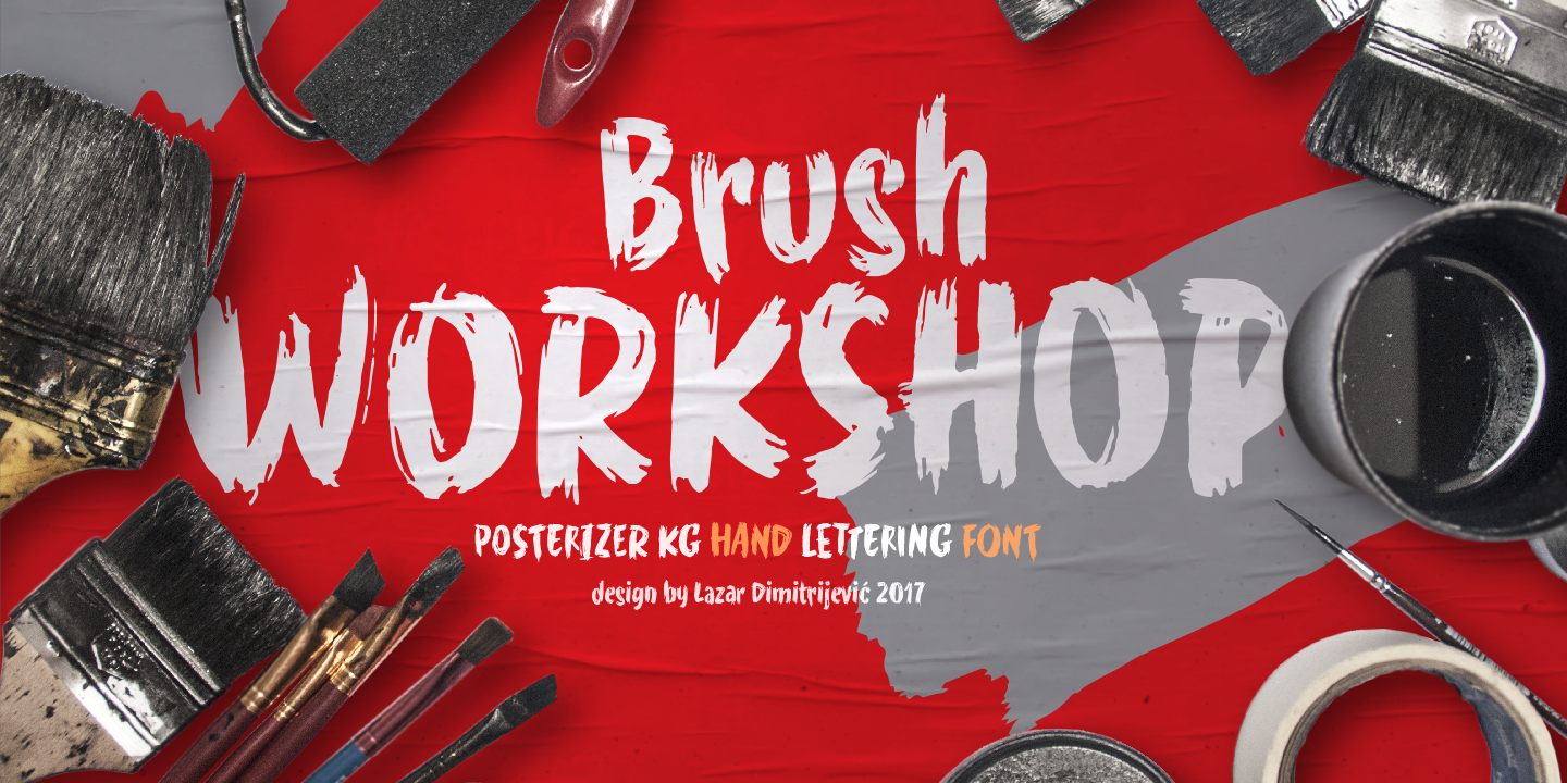 Przykładowa czcionka WORKSHOP Brush #2