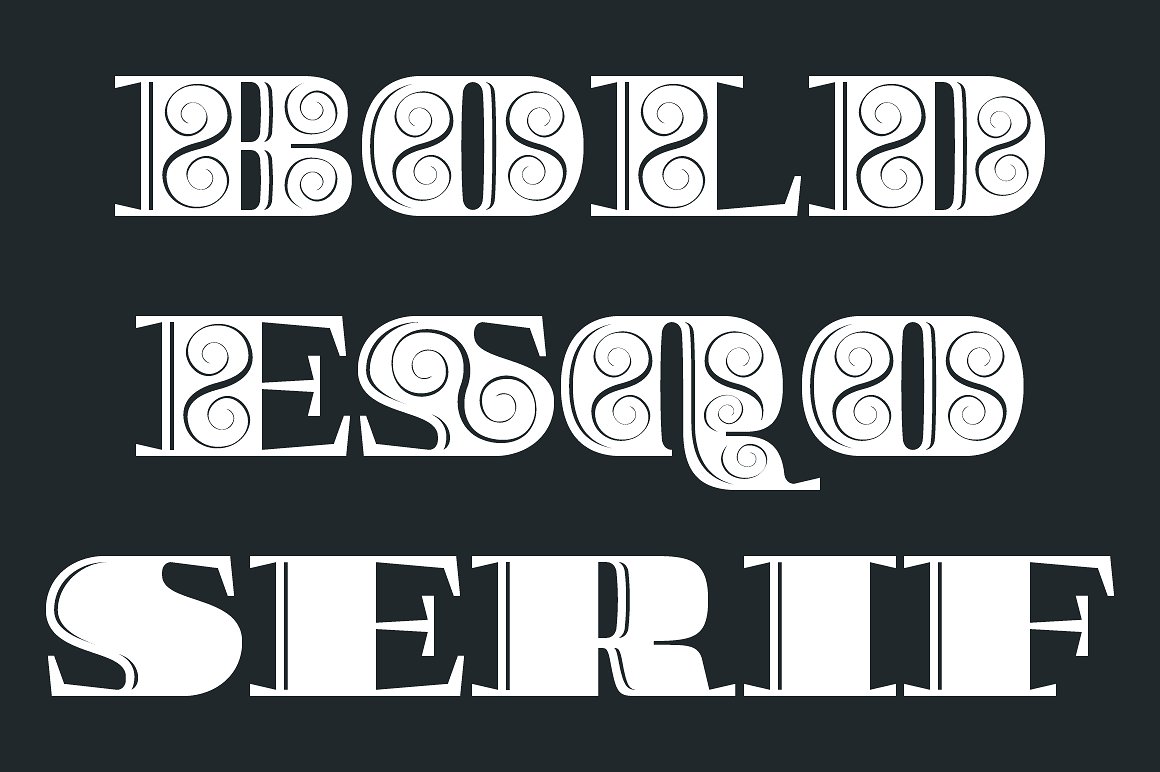 Przykładowa czcionka Boldesqo Serif 4F #2