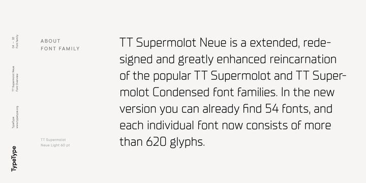 Przykładowa czcionka TT Supermolot Neue #2