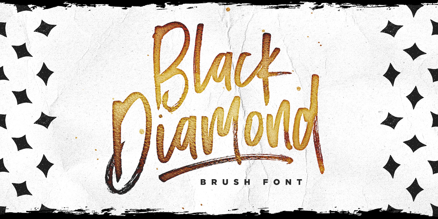 Przykładowa czcionka Black Diamond #2