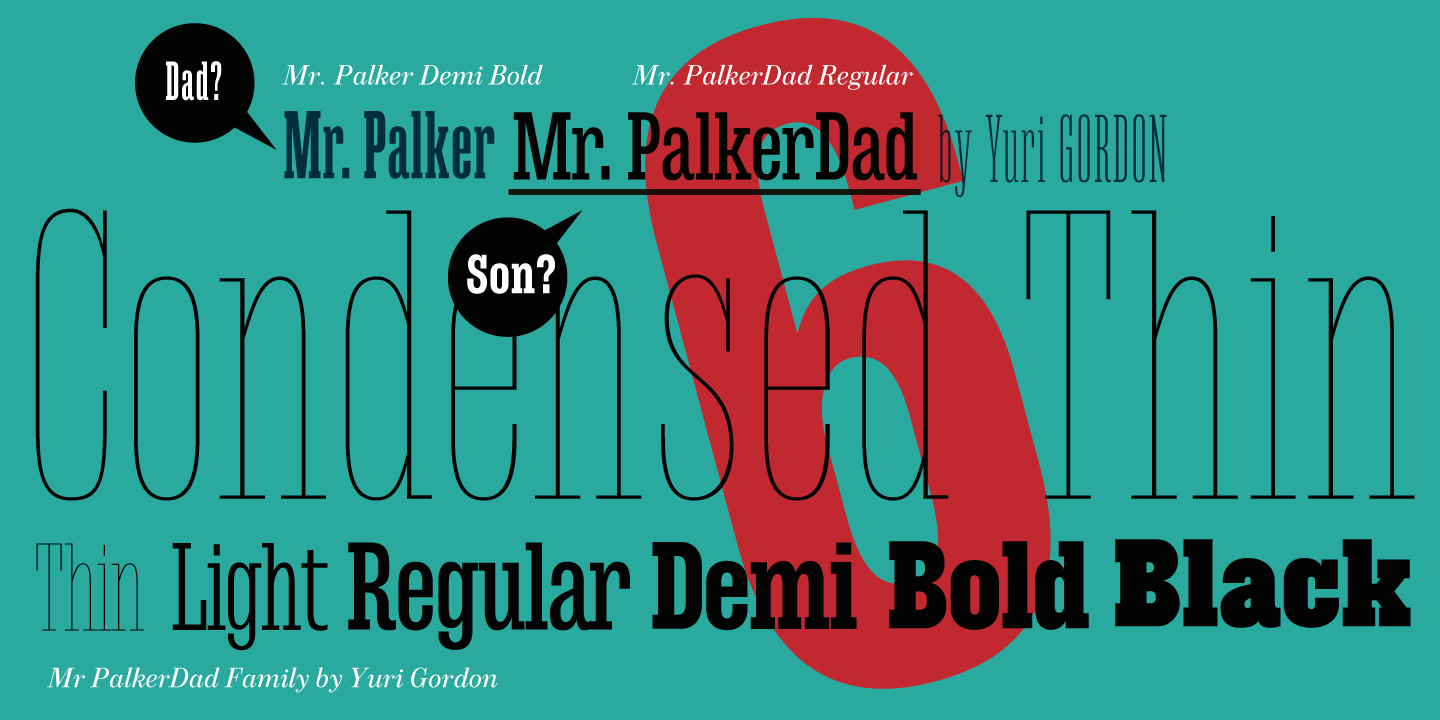 Przykładowa czcionka Mr Palker Dad #6
