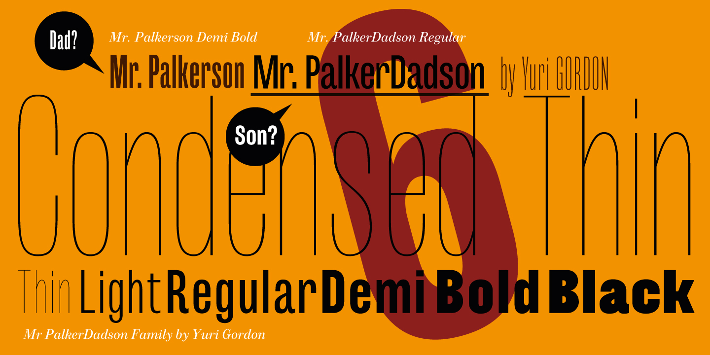 Przykładowa czcionka Mr Palker Dadson #2