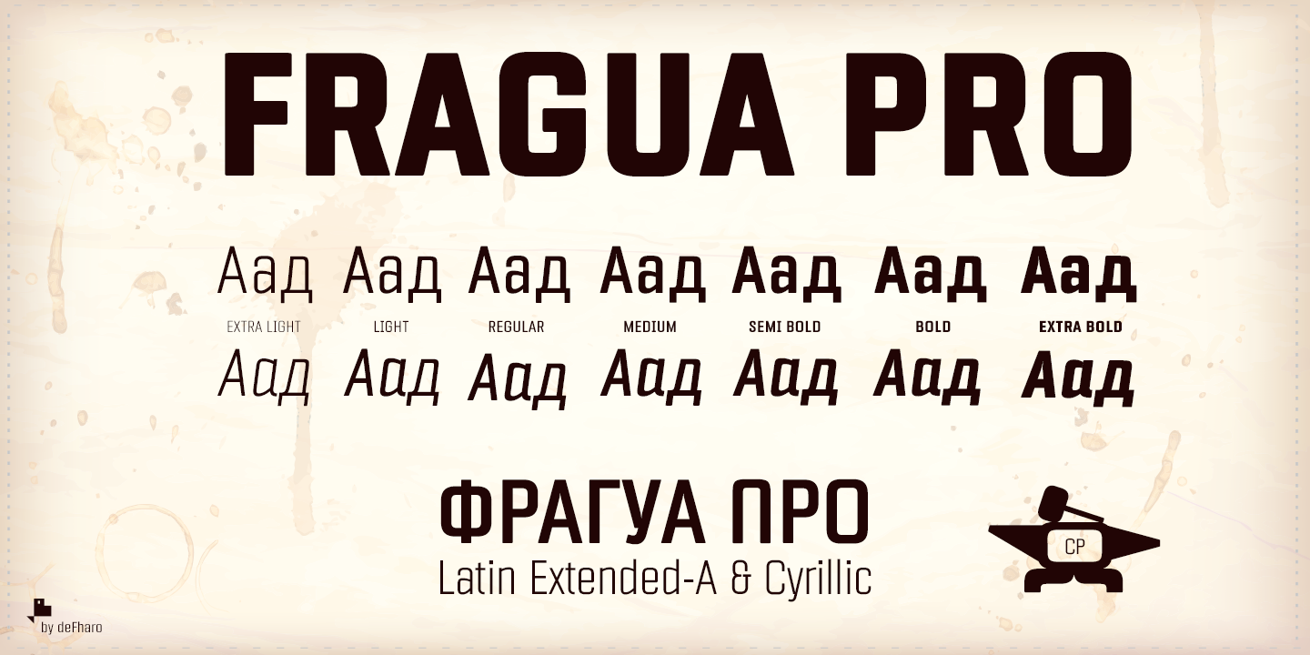 Przykładowa czcionka Fragua Pro #6