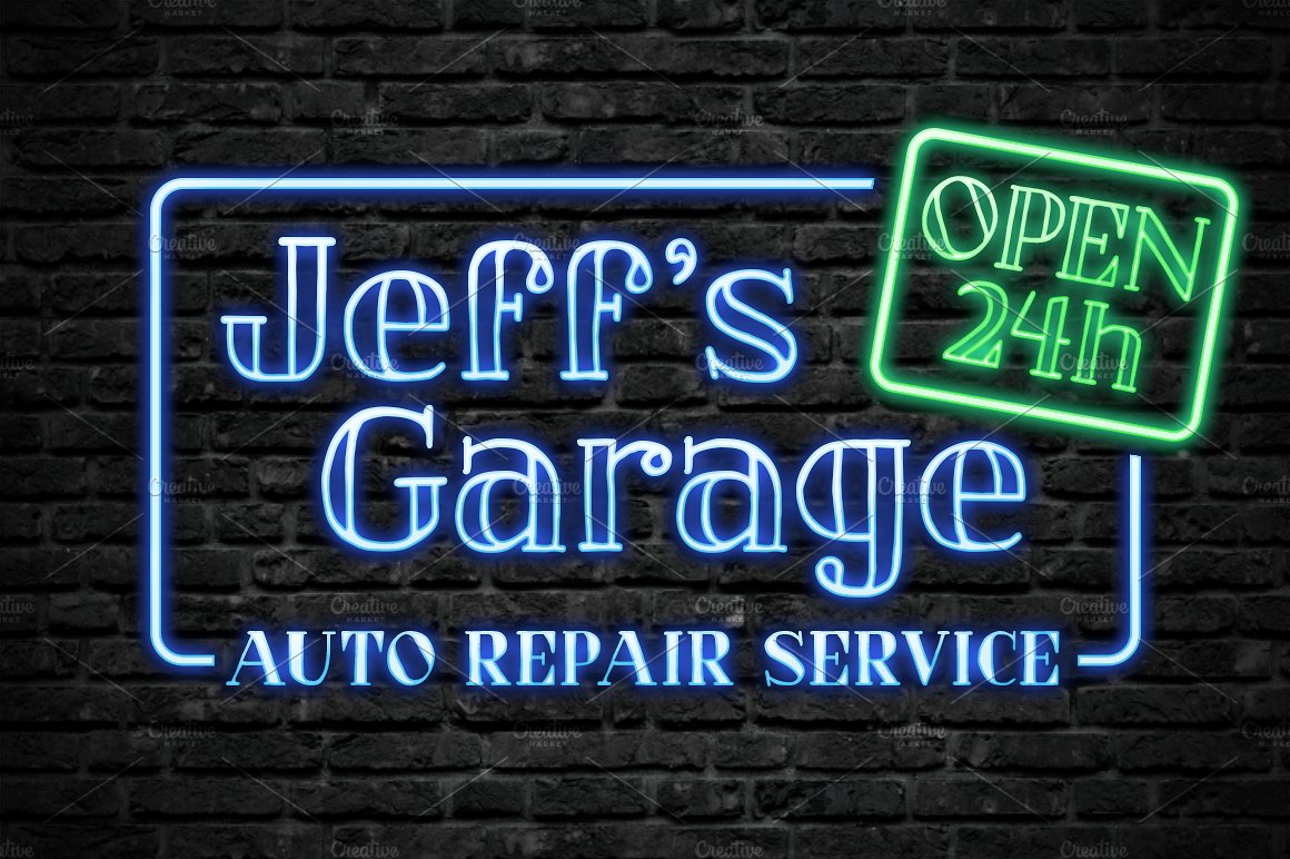 Przykładowa czcionka Jeff’s Garage #5