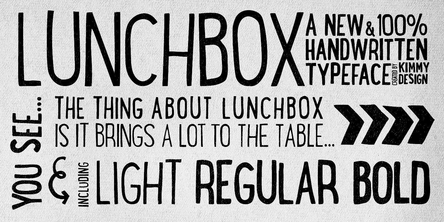Przykładowa czcionka LunchBox #2