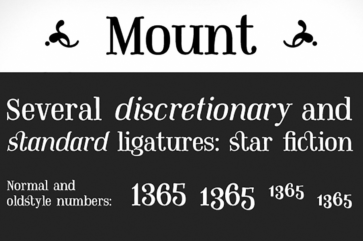 Przykładowa czcionka Mount #2