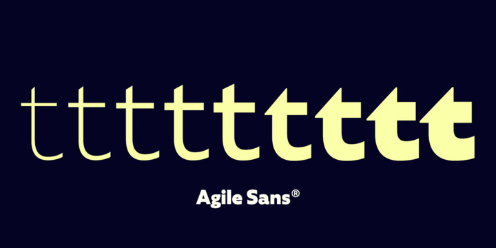 Przykładowa czcionka Agile Sans #14