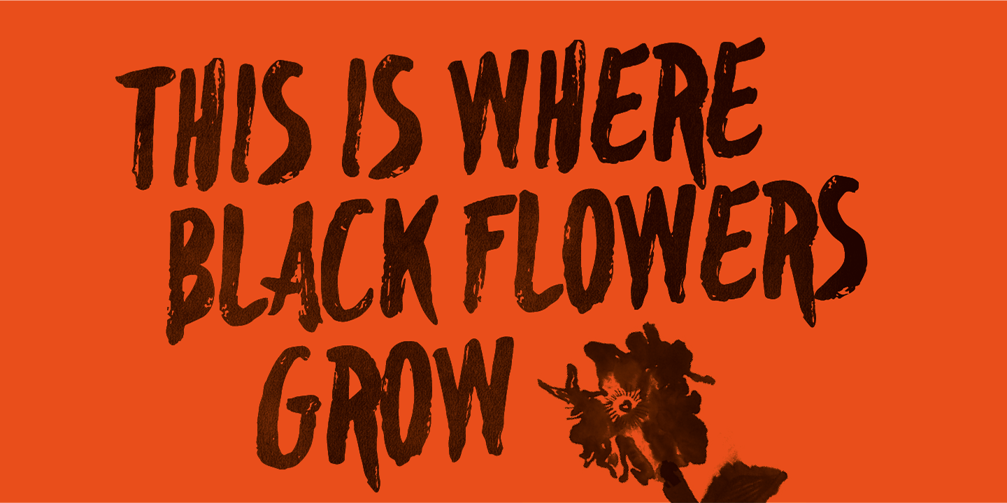 Przykładowa czcionka Blackflower #3