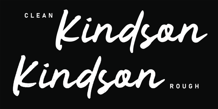 Przykładowa czcionka Kindson #2