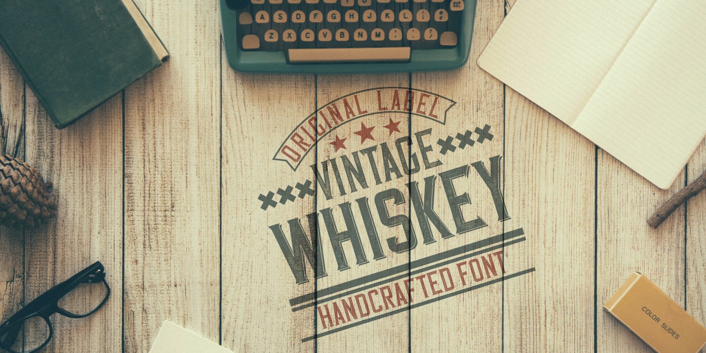Przykładowa czcionka Vintage Whiskey #3
