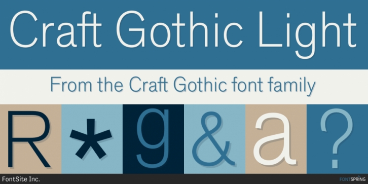 Przykładowa czcionka Craft Gothic #2