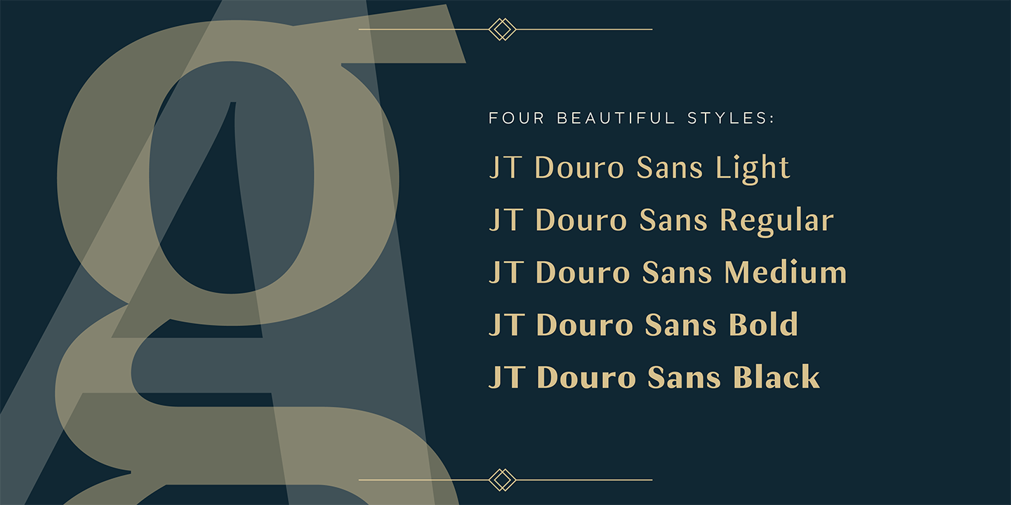 Przykładowa czcionka JT Douro-Sans #3