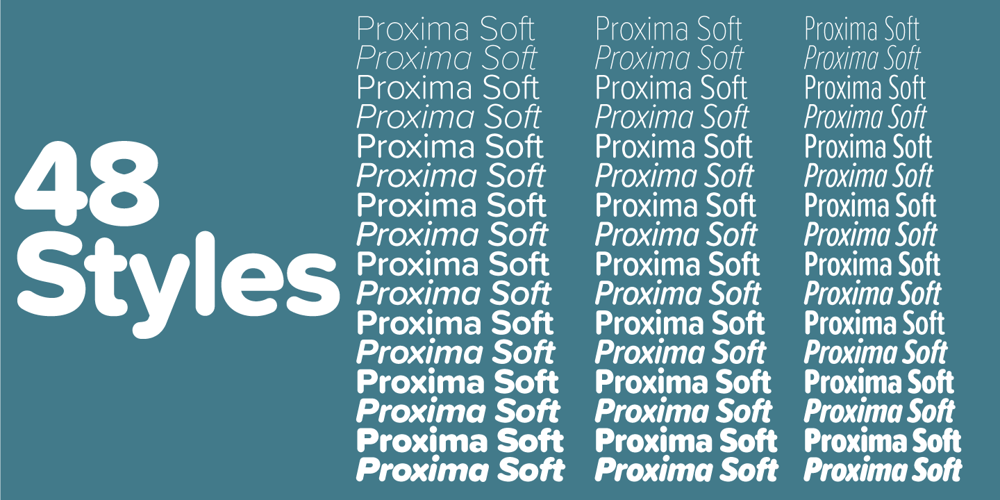 Przykładowa czcionka Proxima Soft #3