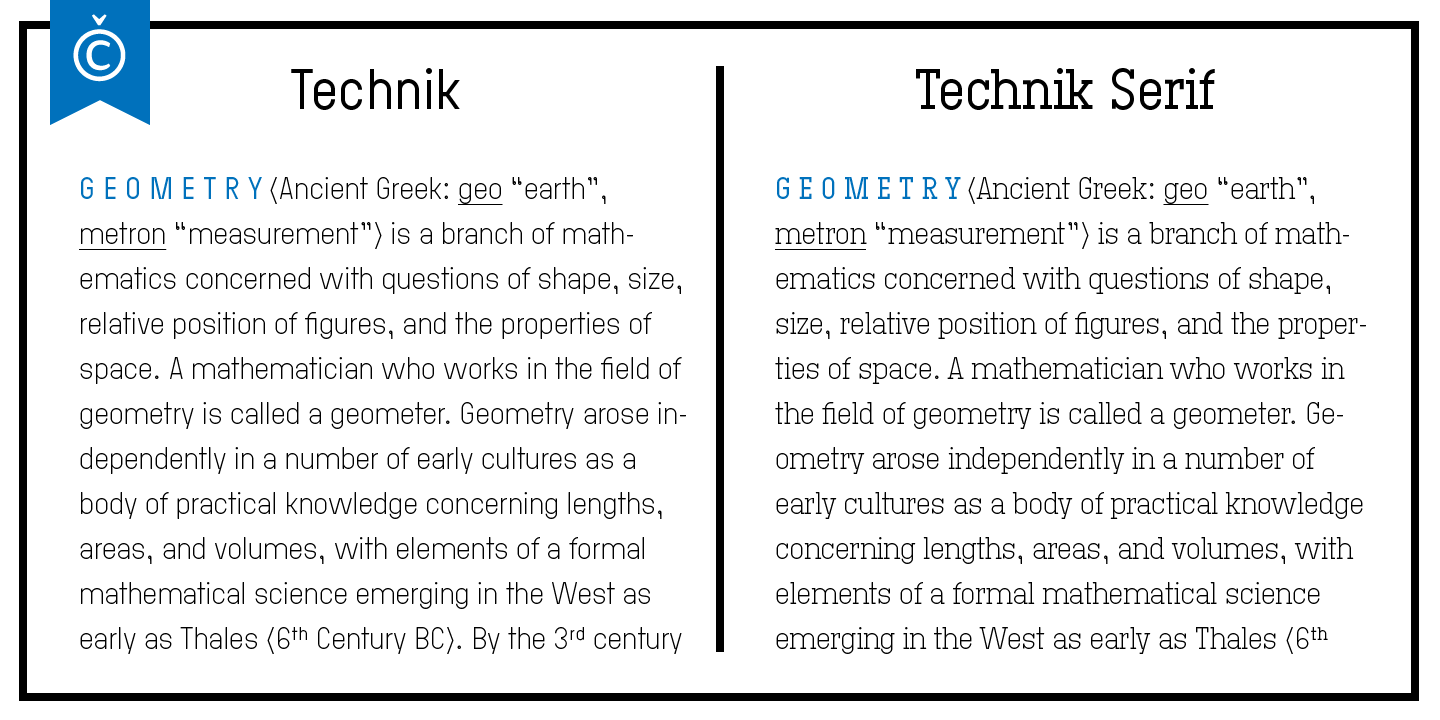 Przykładowa czcionka Technik Serif #4