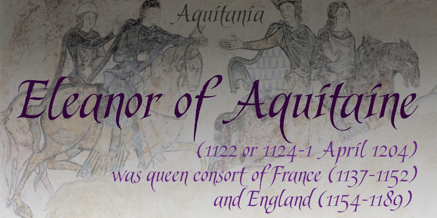 Przykładowa czcionka Aquitania Script #2