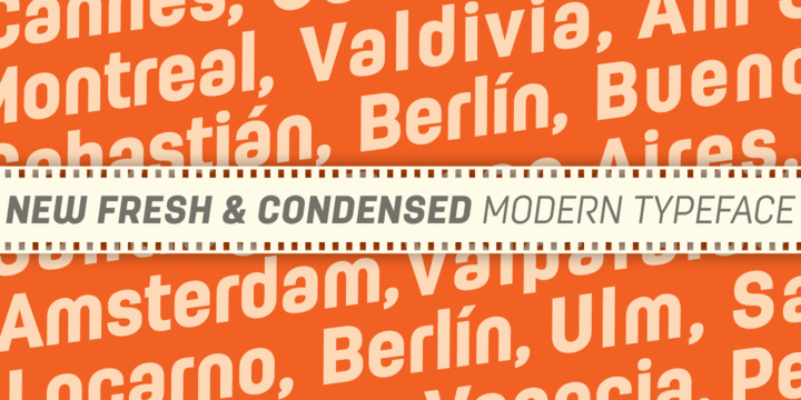 Przykładowa czcionka Moderna Condensed #4