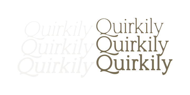 Przykładowa czcionka Quirkily #4