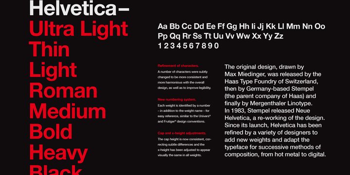 Przykładowa czcionka Helvetica LT #3