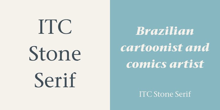 Przykładowa czcionka ITC Stone Serif #3
