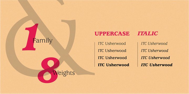 Przykładowa czcionka ITC Usherwood #3