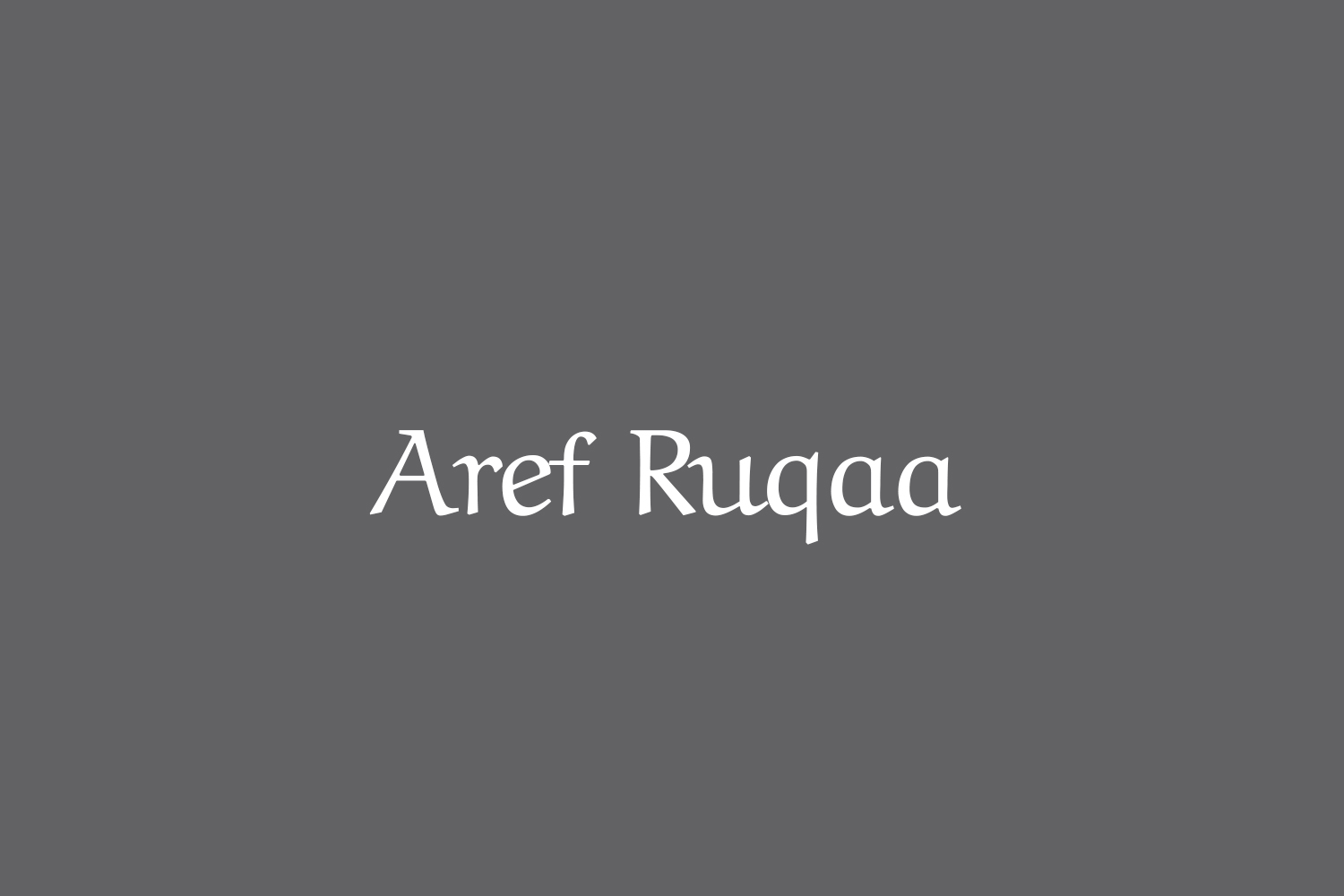 Przykładowa czcionka Aref Ruqaa Ink #2