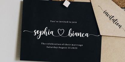 Przykładowa czcionka Sophia Bianca #4