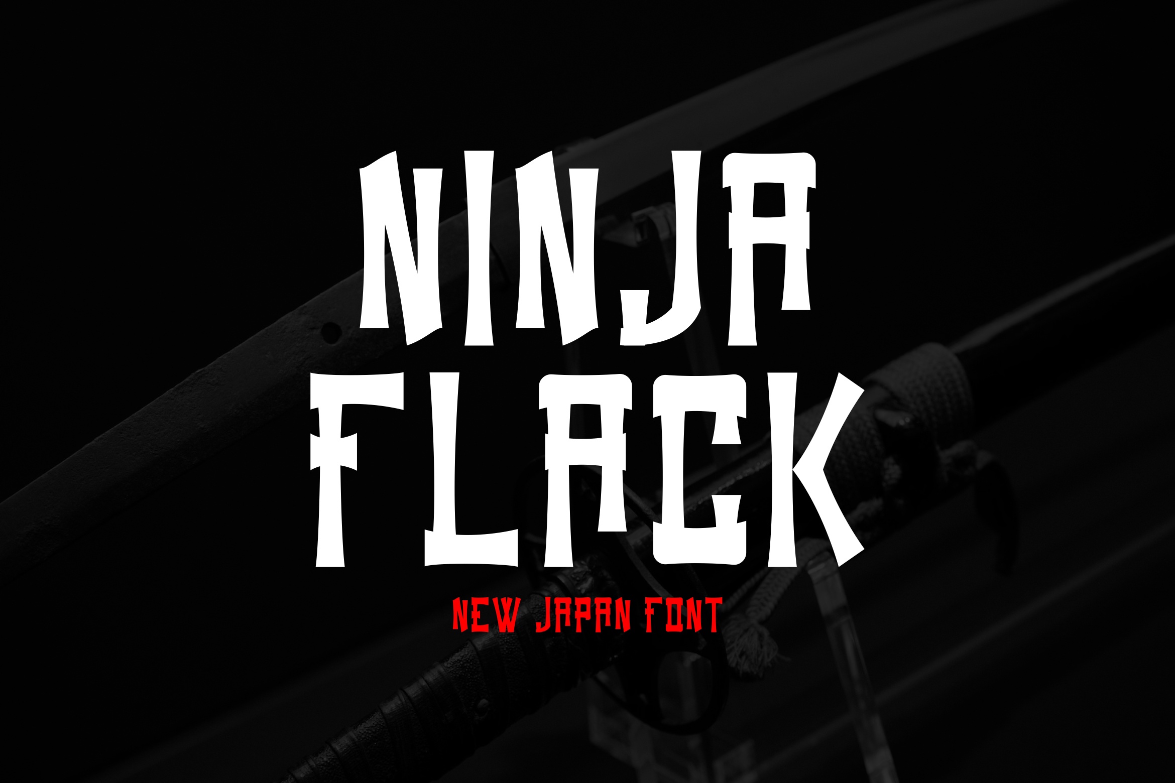 Przykładowa czcionka Ninja Flack #4