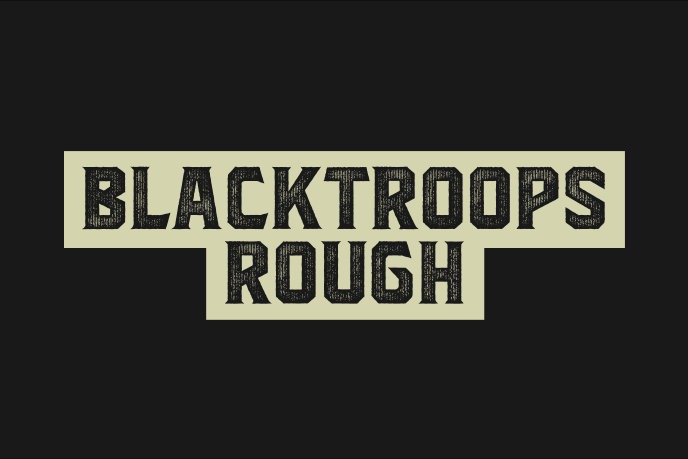 Przykładowa czcionka Blacktroops #1