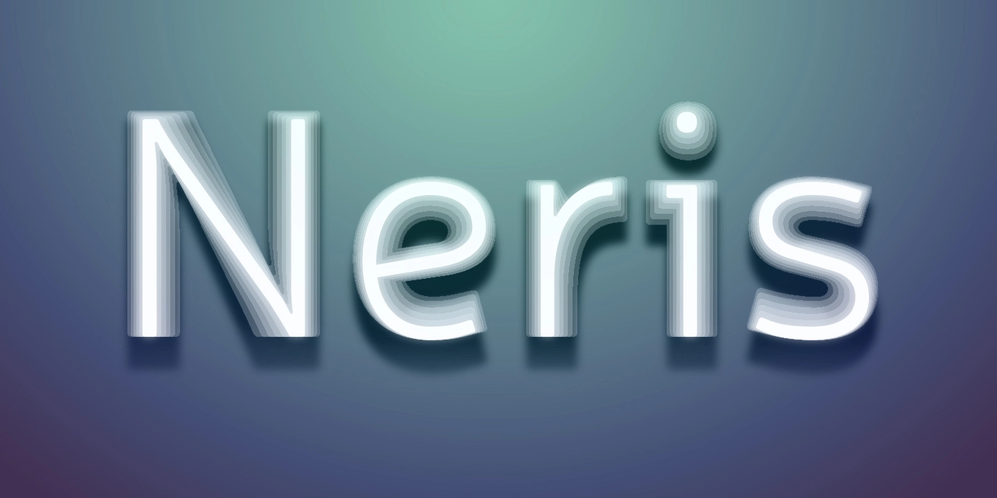 Przykładowa czcionka Neris #1