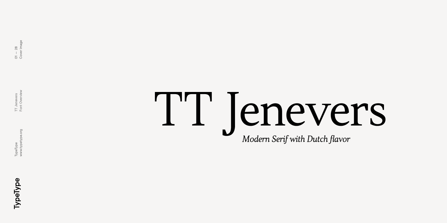 Przykładowa czcionka TT Jenevers #1