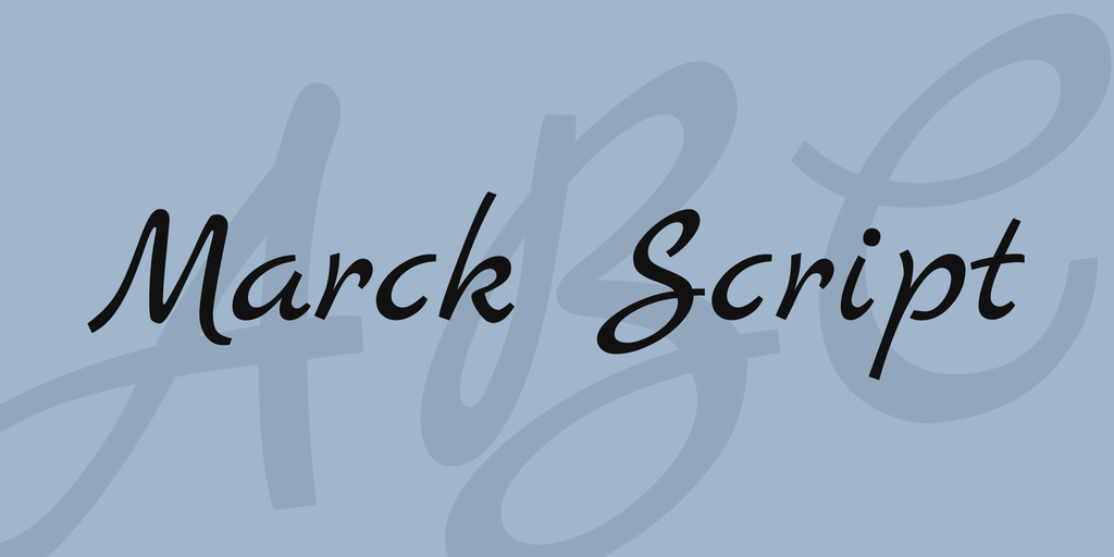 Przykładowa czcionka Marck Script #1