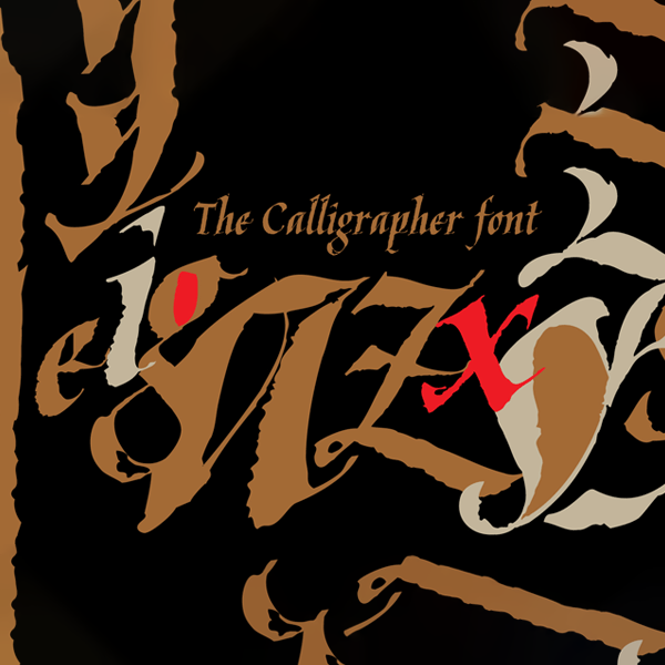 Przykładowa czcionka Kaligrafica, Kaligraf #1