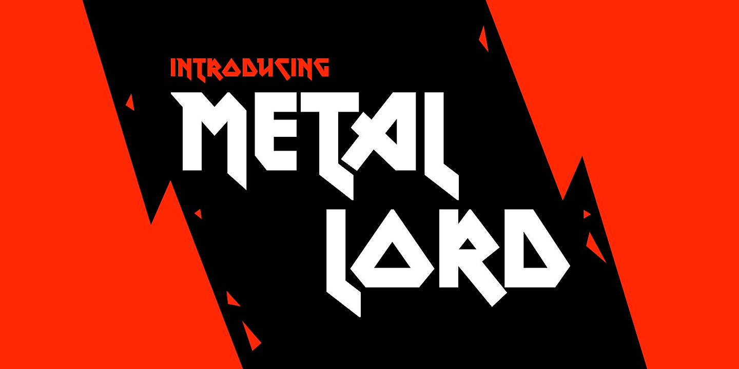 Przykładowa czcionka Metal Lord #1