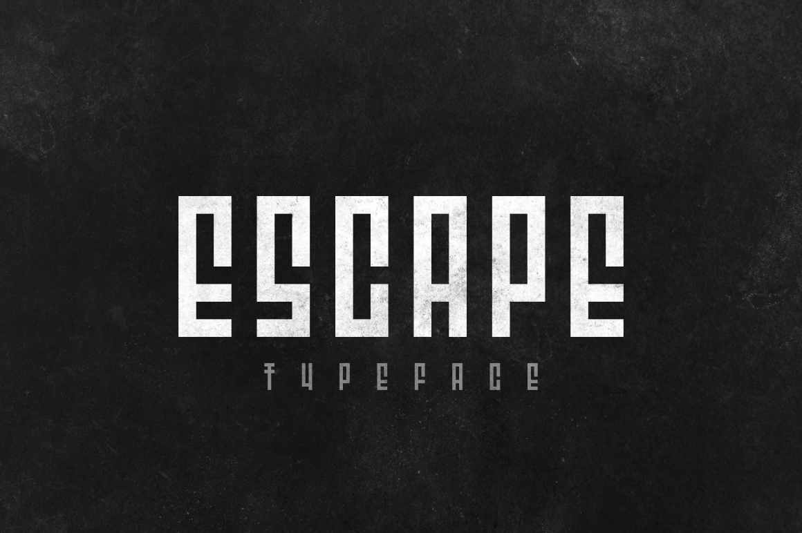 Przykładowa czcionka Escape #1