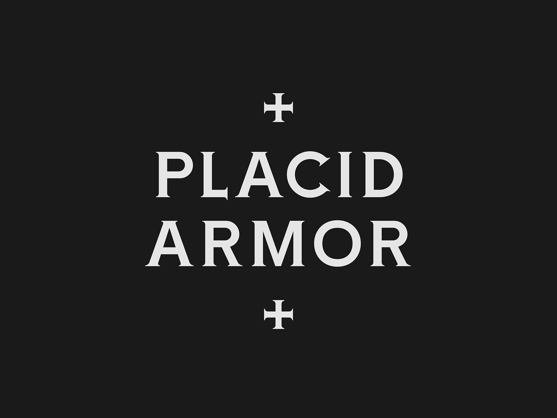 Przykładowa czcionka Placid Armor #1