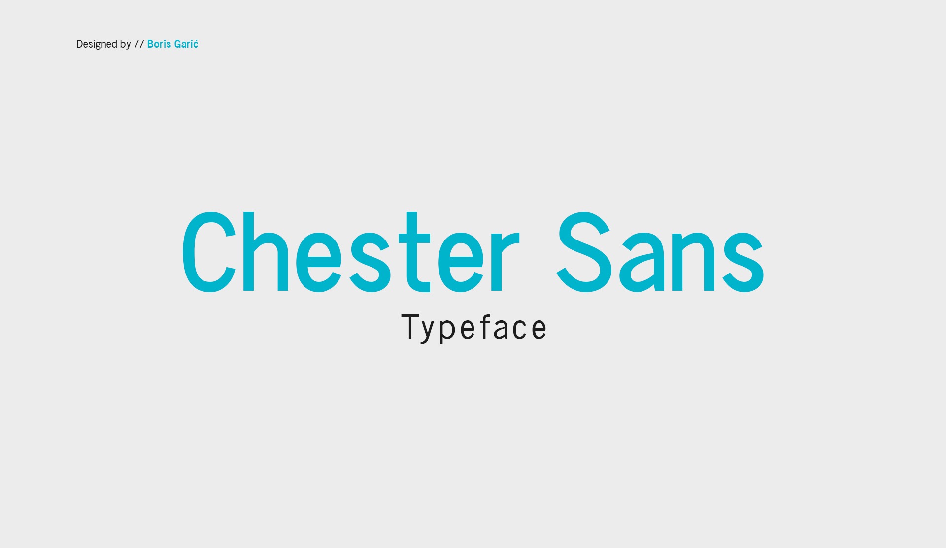 Przykładowa czcionka Chester Sans #1